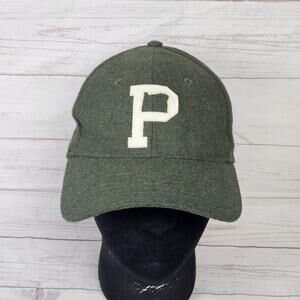 Portland Gear P Cap Classic Olive Green Wool Blend Strapback Baseball Hat